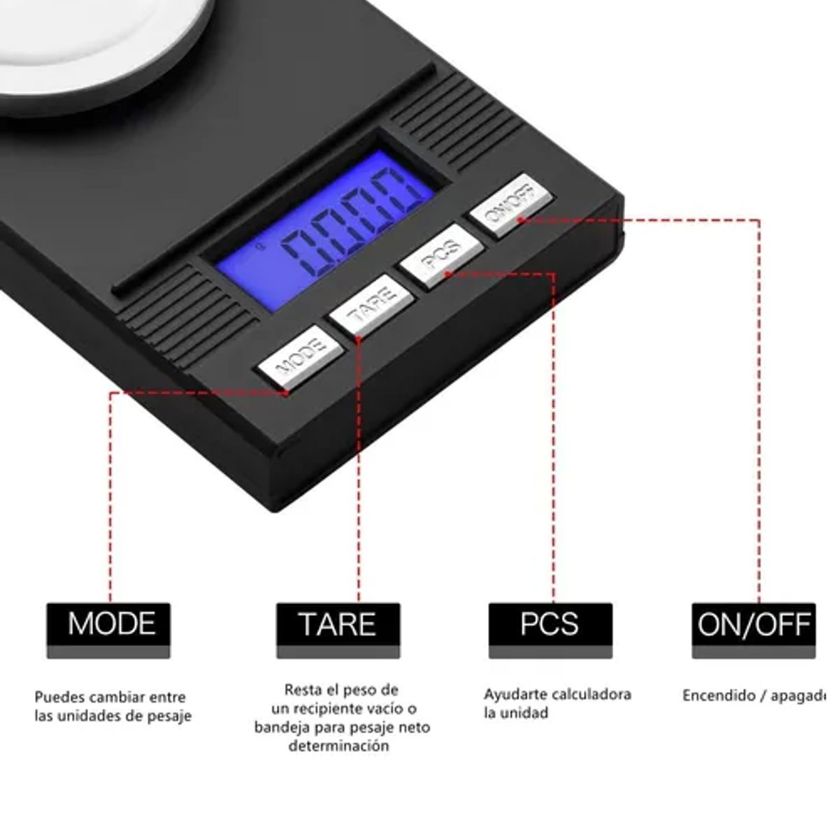 GENERICO - Báscula joyería digital precisión miligramos