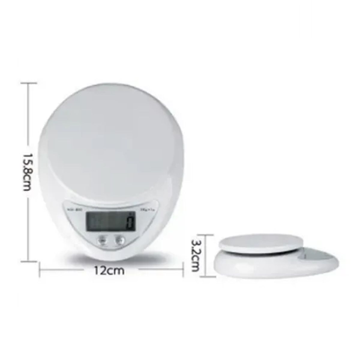 GENERICO - Balanza digital cocina 5kg con bowl