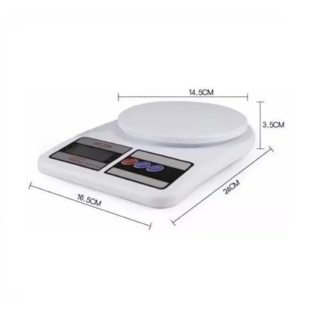 GENERICO - Pack 5 pesa digital cocina 7kg