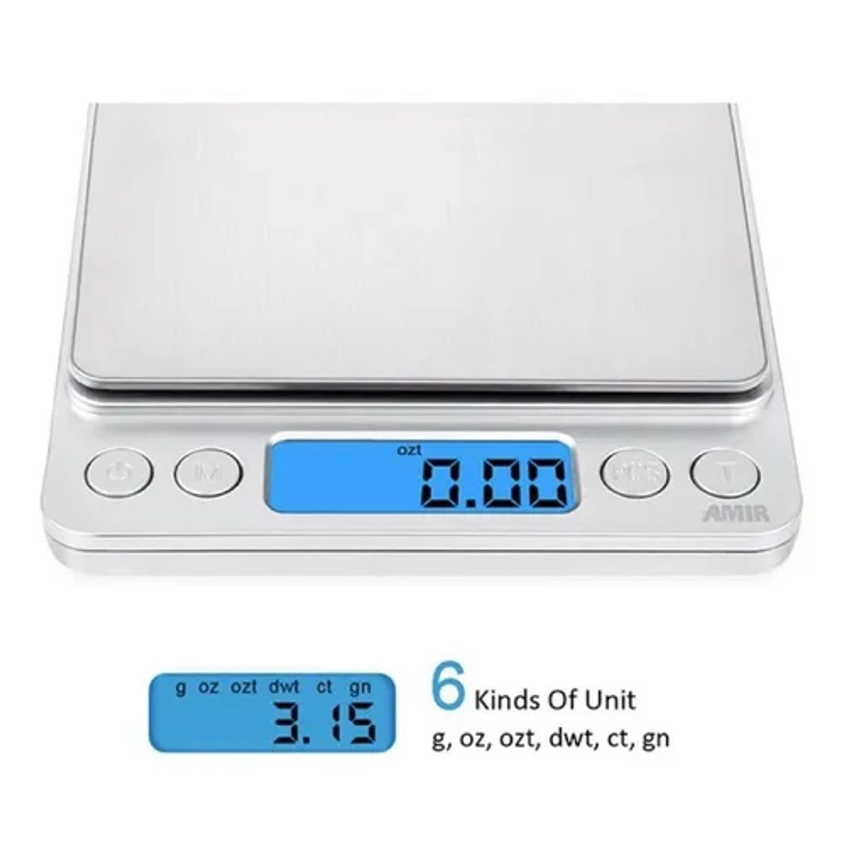 GENERICO - Balanza gramera cocina joyería 01g a 3000g