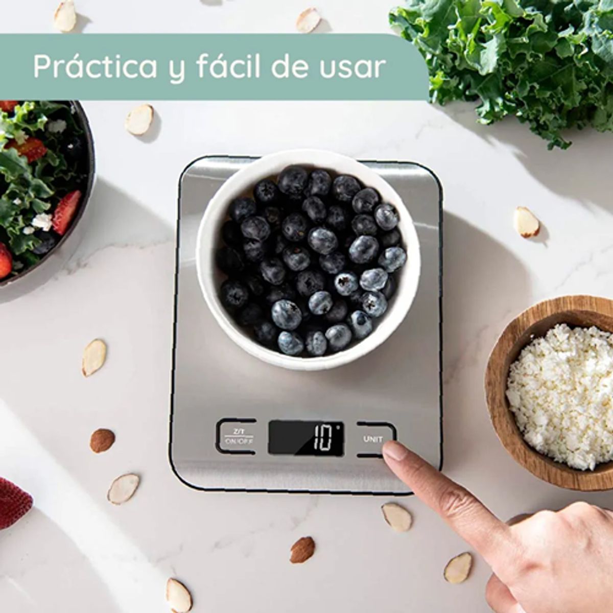GENERICO - Balanza digital cocina Casatua acero inoxidable 5kg