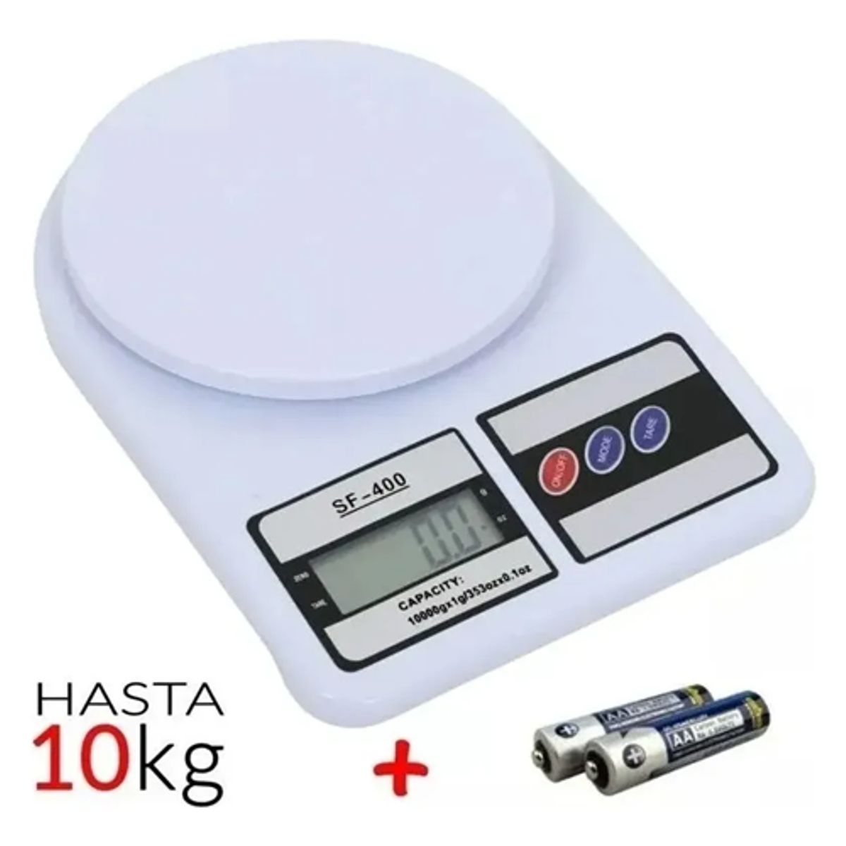 GENERICO - Balanza gramera digital cocina capacidad hasta 7kg