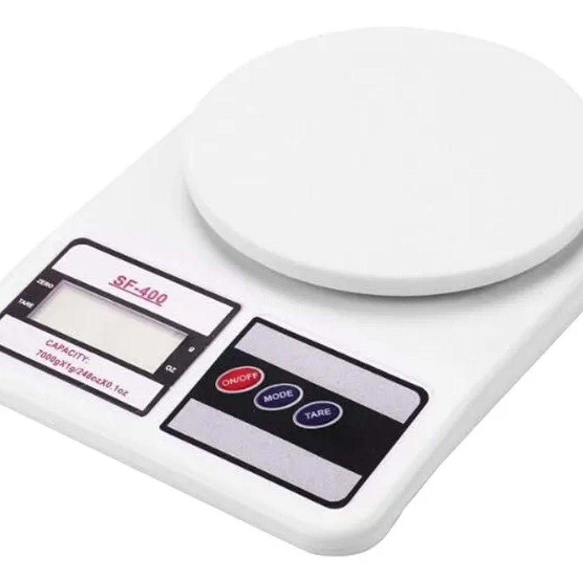 GENERICO - Balanza digital cocina comercio 7kg color blanco