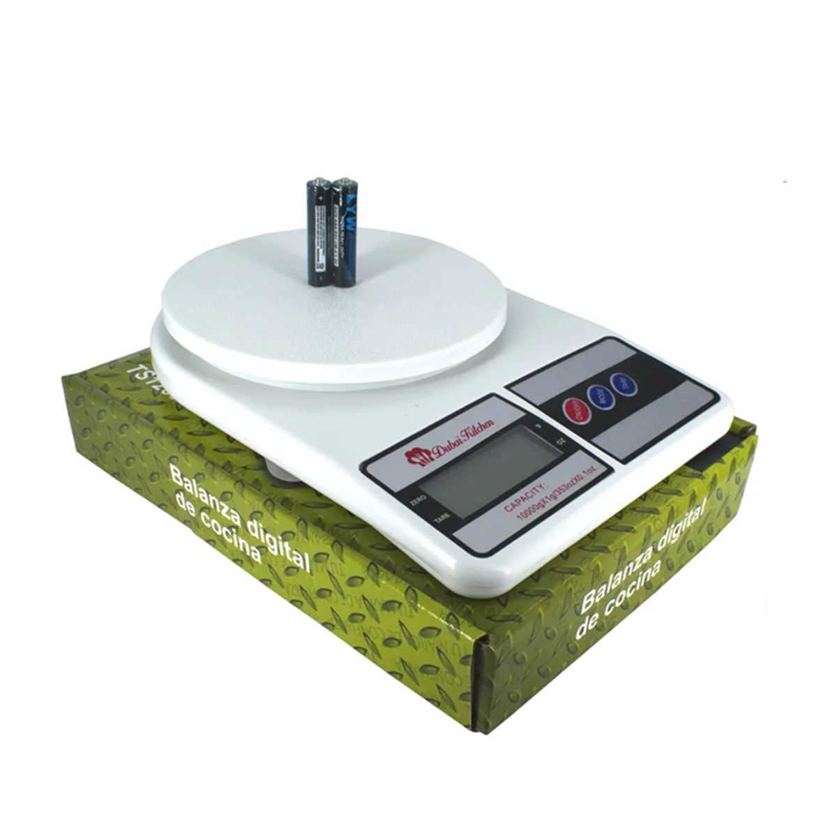 GENERICO - Balanza digital cocina comercio 7kg color blanco