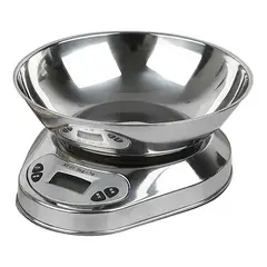 GENERICO - Balanza acero inoxidable cocina con bandeja 5kg