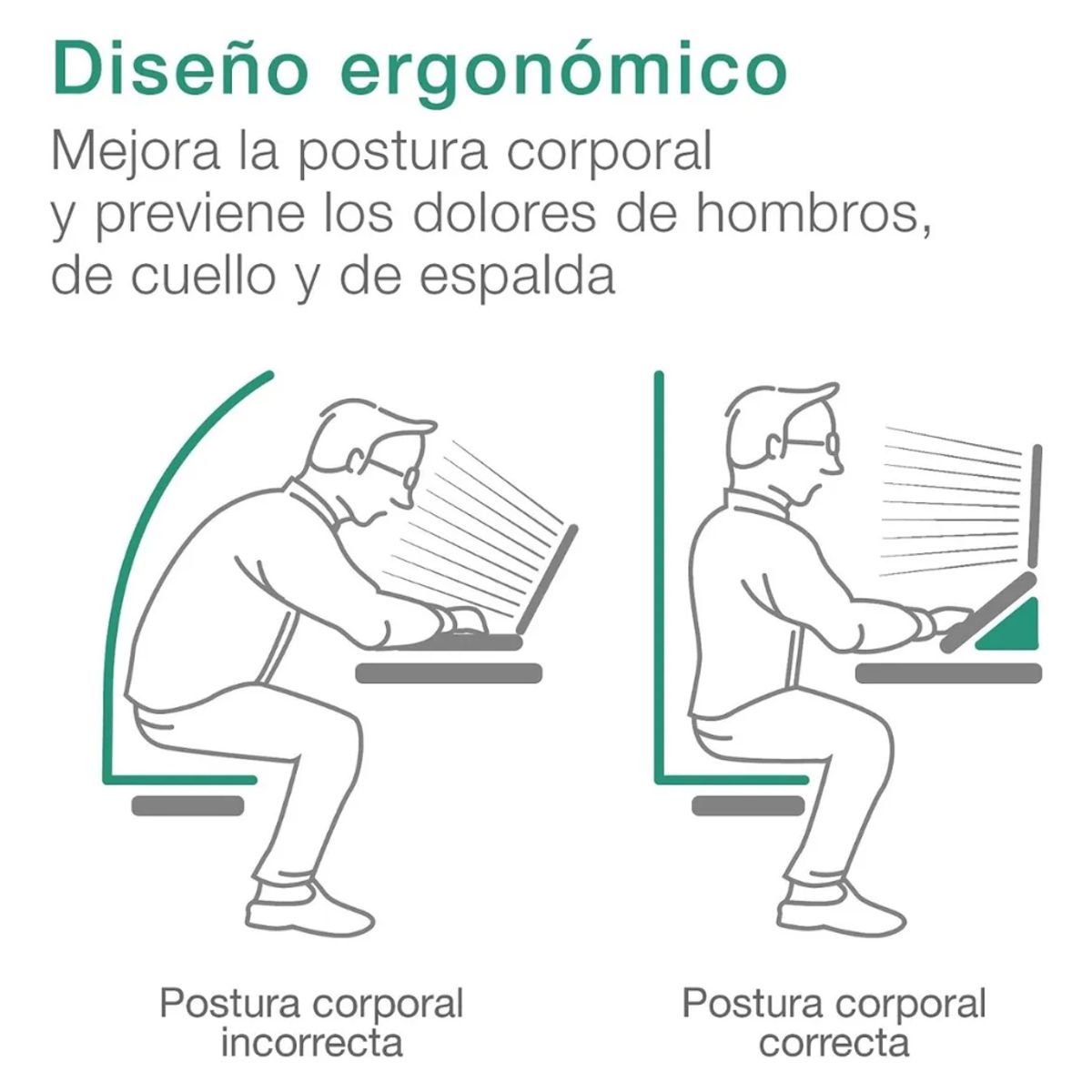 GENERICO - Soporte Alzador Notebook Plegable Base Inclinable P Laptop
