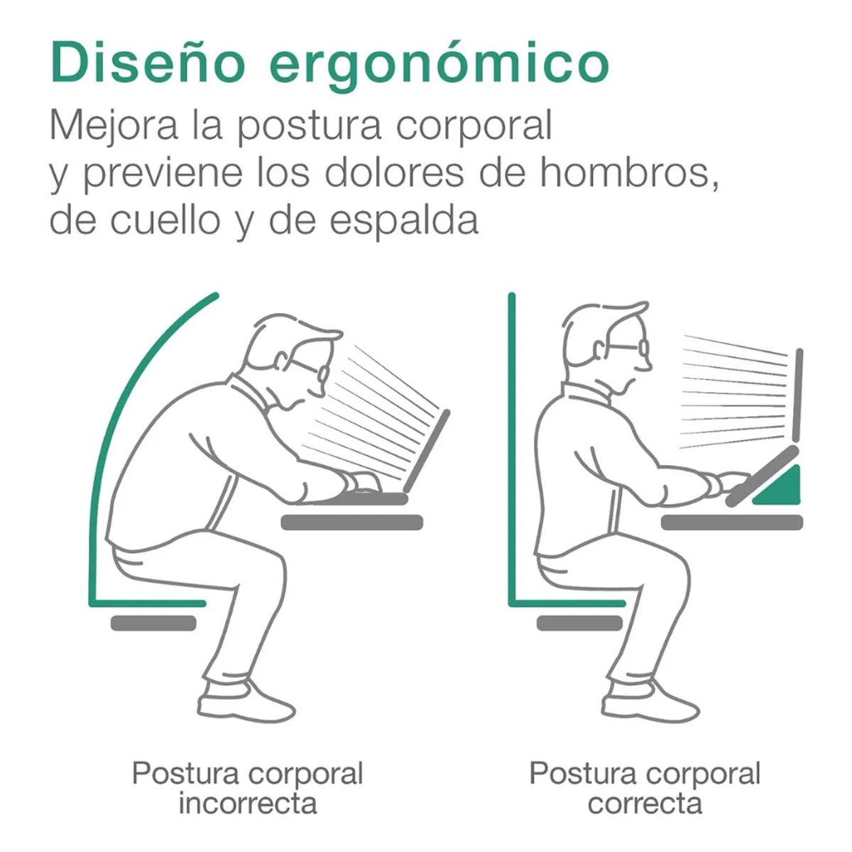 GENERICO - Soporte Alzador Notebook Plegable Base Inclinable P Laptop