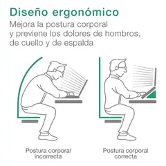 GENERICO - Soporte Alzador Notebook Plegable Base Inclinable P Laptop