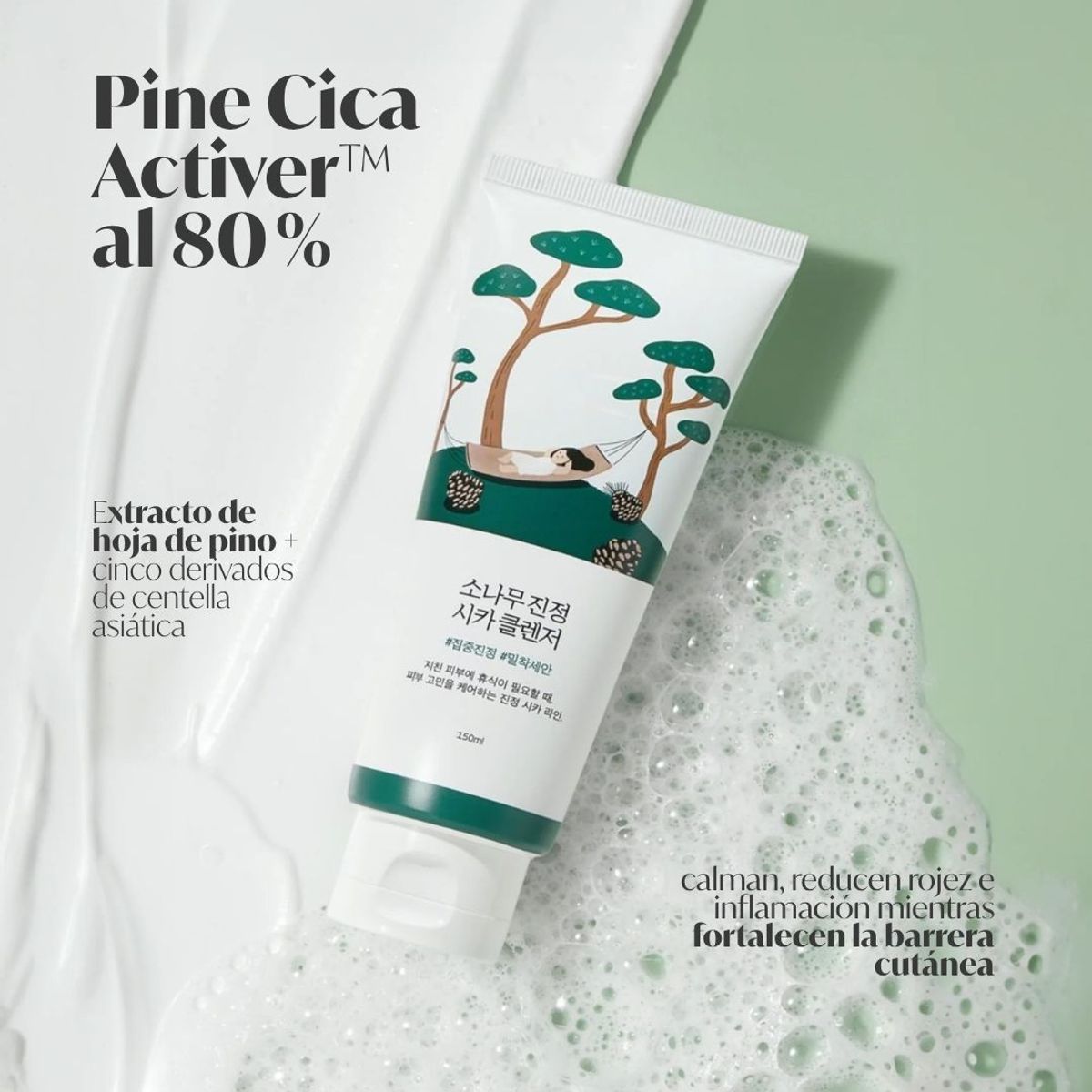 ROUND LAB - Limpiador Facial Cica Calmante Pine 150 ml