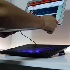 GENERICO - Base Notebook Ventilador Bass Enfriador Notebook Accesorios