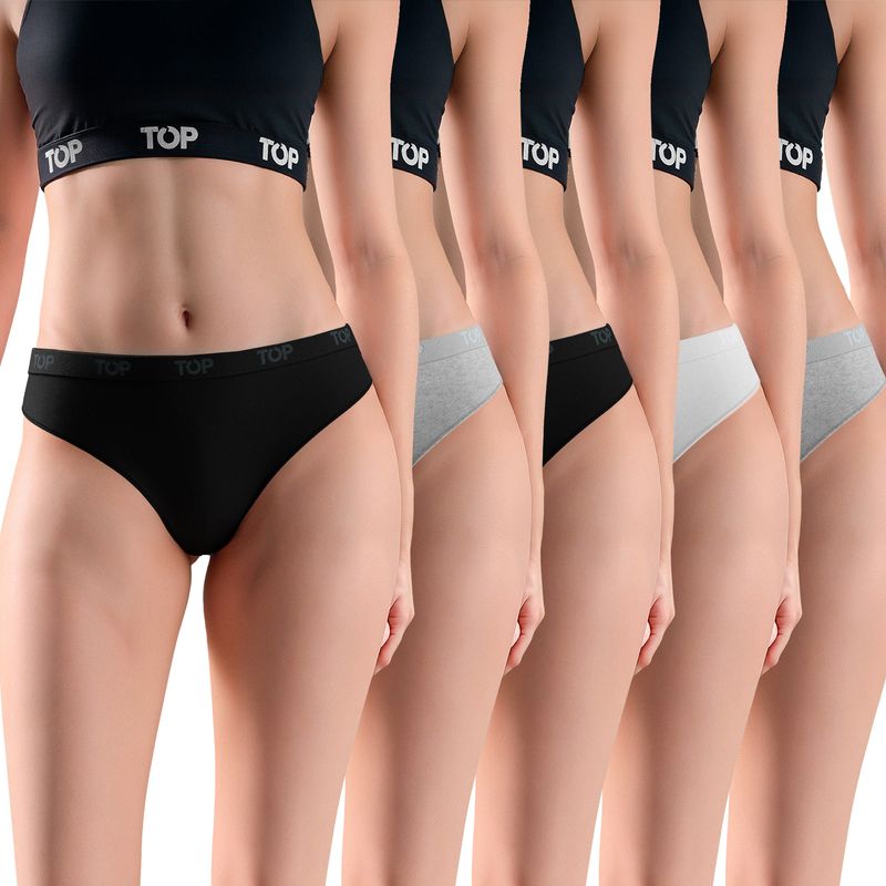 TOP - Calzón Bikini Algodón Pack 5 C2 Top