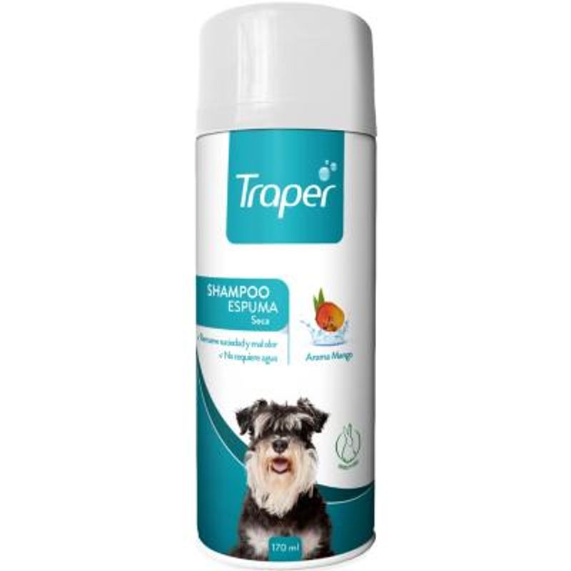 TRAPER - Traper Shampoo Espuma Seca Perro Baño En Seco 170ml