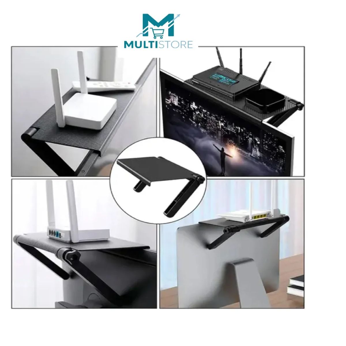 GENERICO - Repisa Estante Soporte Sobre Pantalla Tv Ajustable Plegable