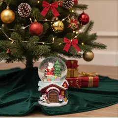 GENERICO - Esfera de Cristal Papá Noel