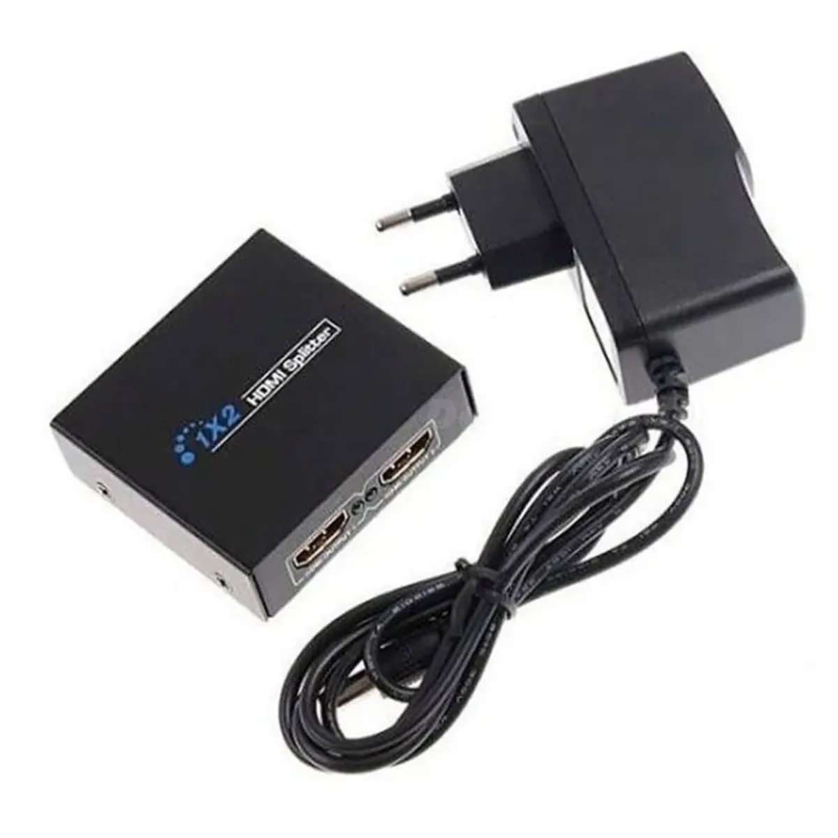 GENERICO - Splitter Switch Hdmi 1.4 1080p Activo Amplificador 2 Salidas