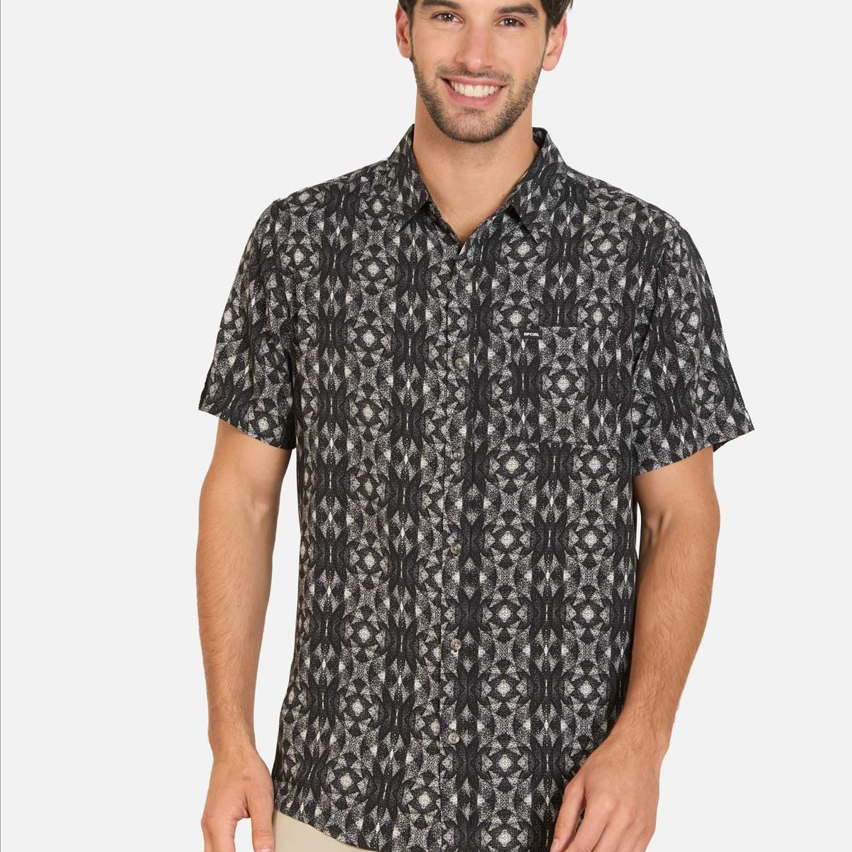 RIP CURL - Camisa MC Waverush Multicolor Hombre Rip Curl