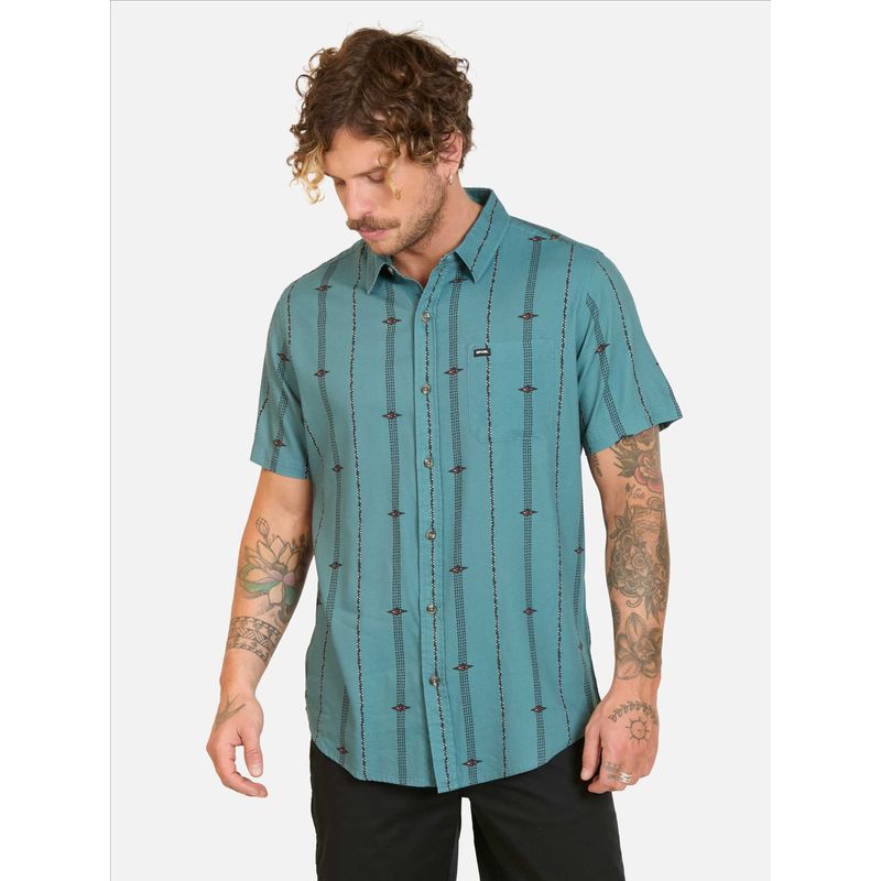 RIP CURL - Camisa MC Outshores Multicolor Hombre Rip Curl