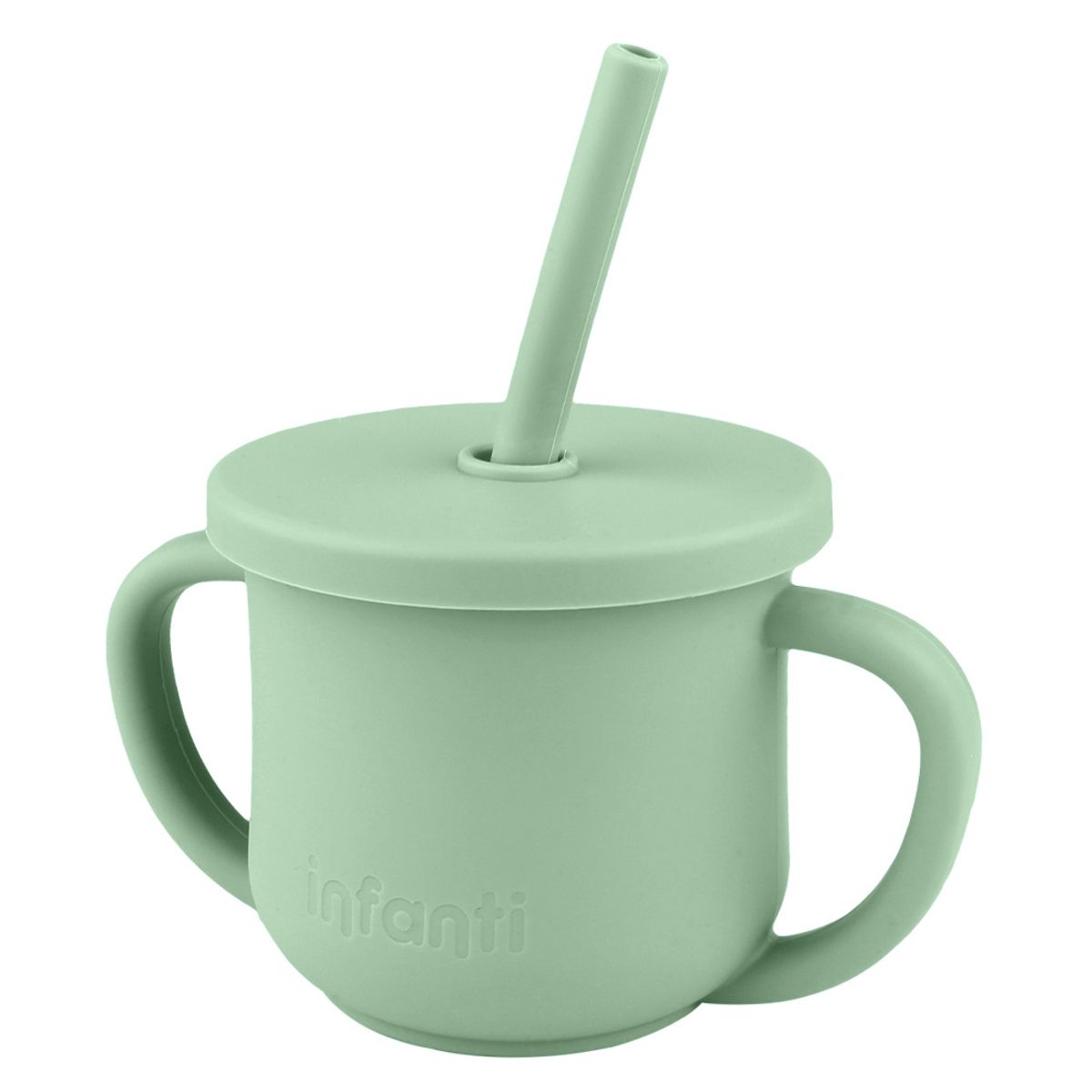 INFANTI - Vaso 2 En 1 Con Asas Verde Infanti