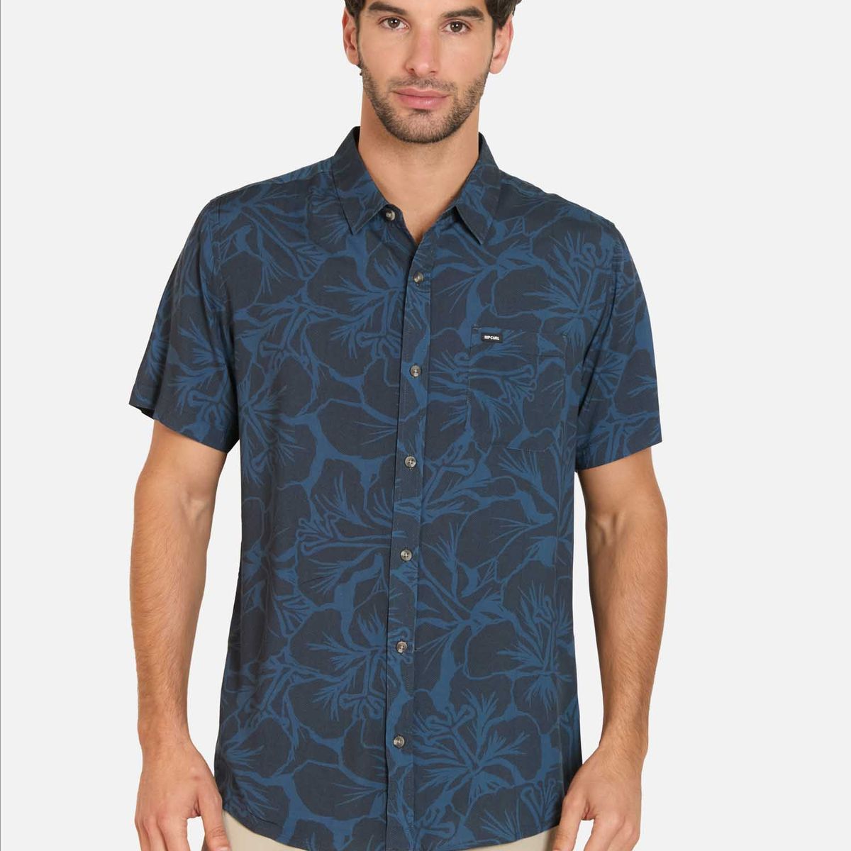 RIP CURL - Camisa MC Sunsetor Multicolor Hombre Rip Curl