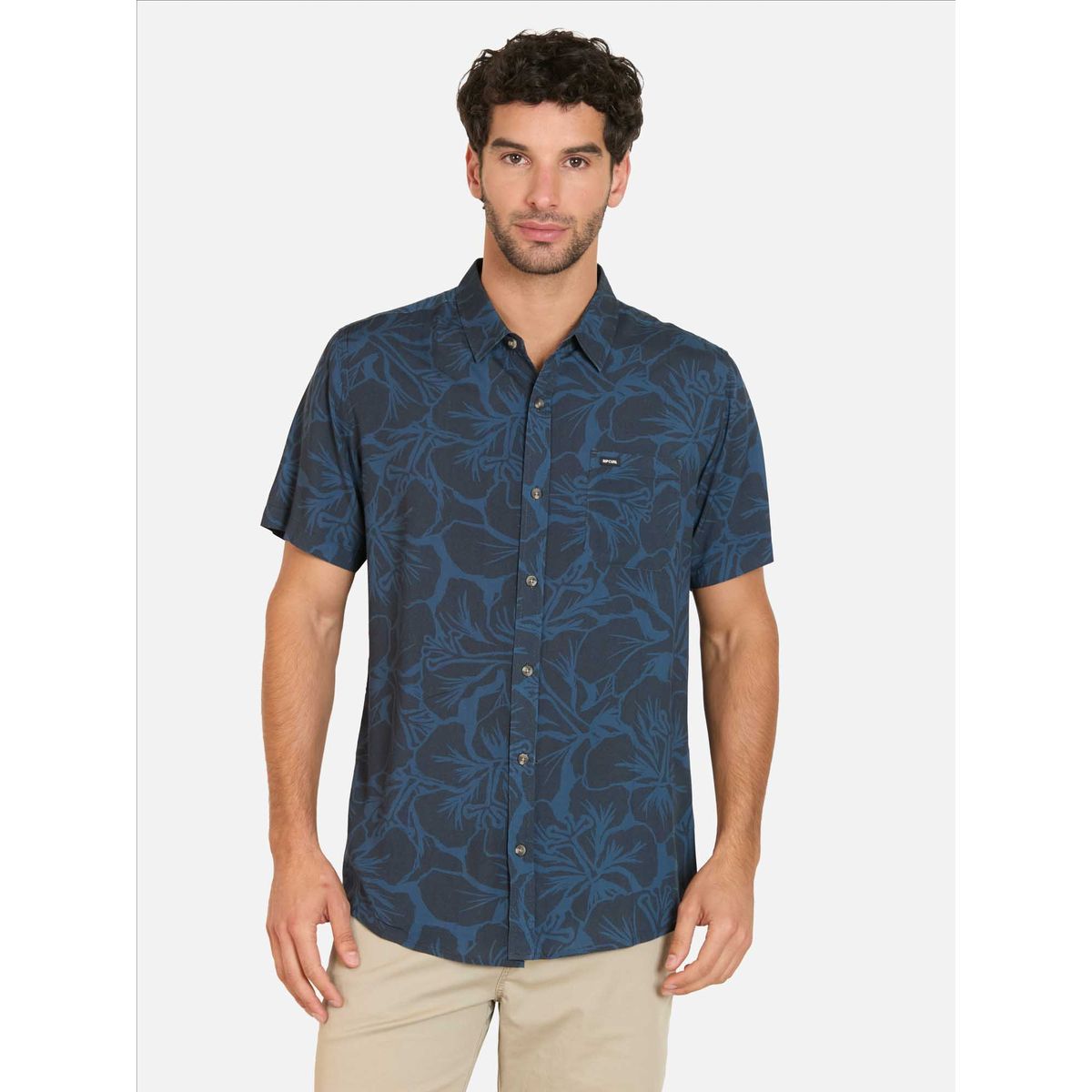RIP CURL - Camisa MC Sunsetor Multicolor Hombre Rip Curl