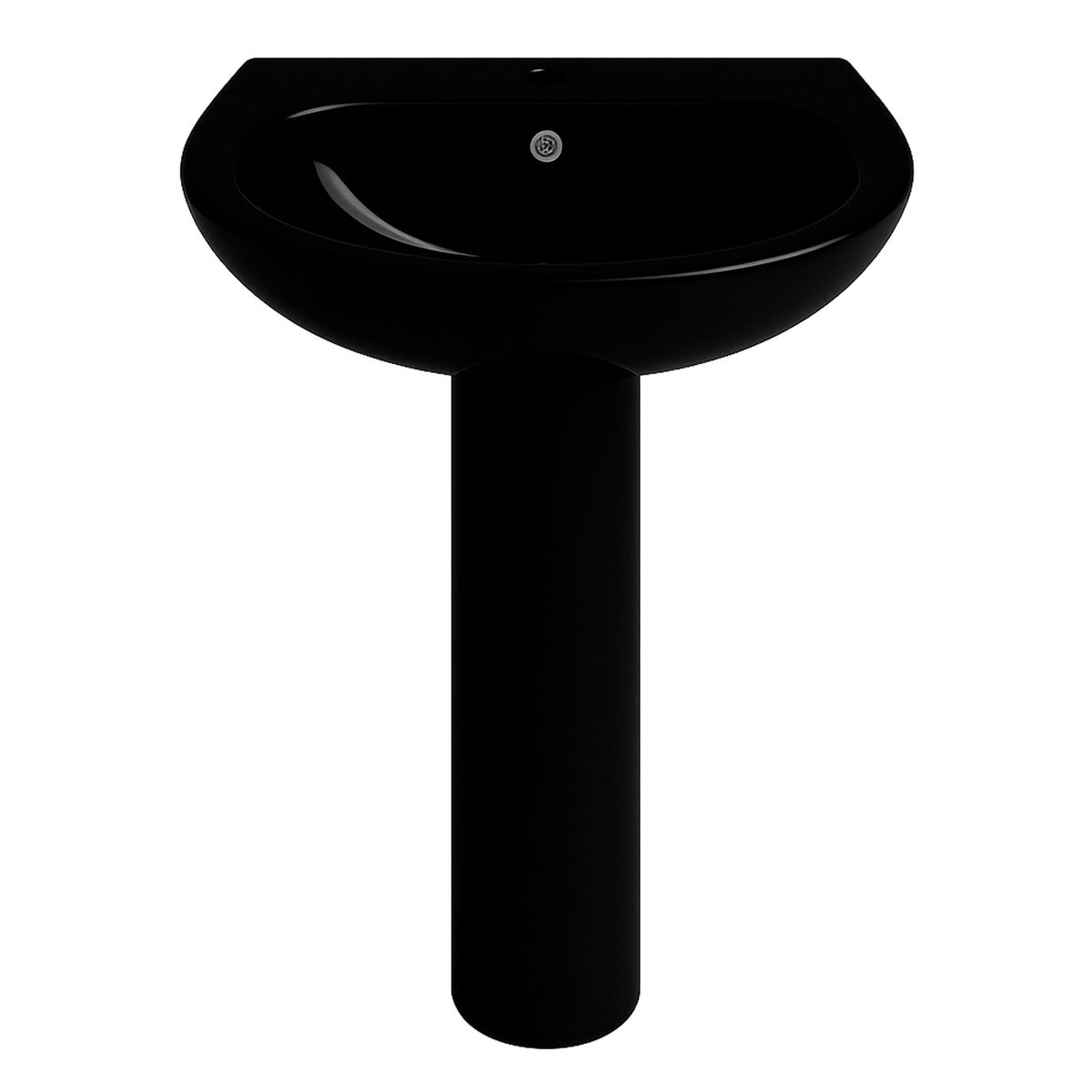 JOYTEK - Lavamanos de Pedestal Joytek 3004 Color Negro - 86x52,5x43,5 cm