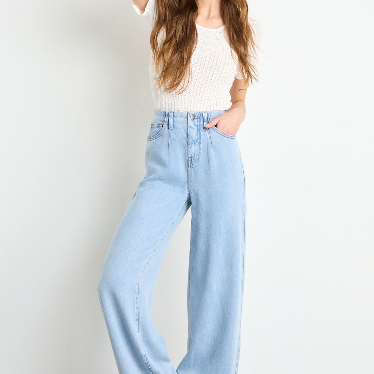 IO - Jeans Mujer Celeste Io