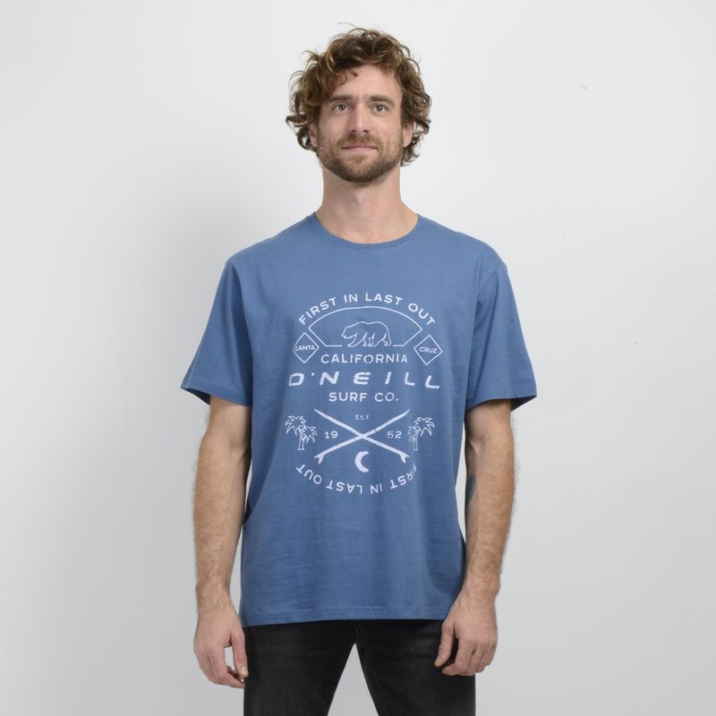 O'NEILL - POLERA MANGA CORTA JACK O'NEILL MUIR AZUL
