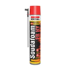 SOUDAL - Espuma Expansiva ignífuga Poliuretano Resistente al Fuego 750 Ml.