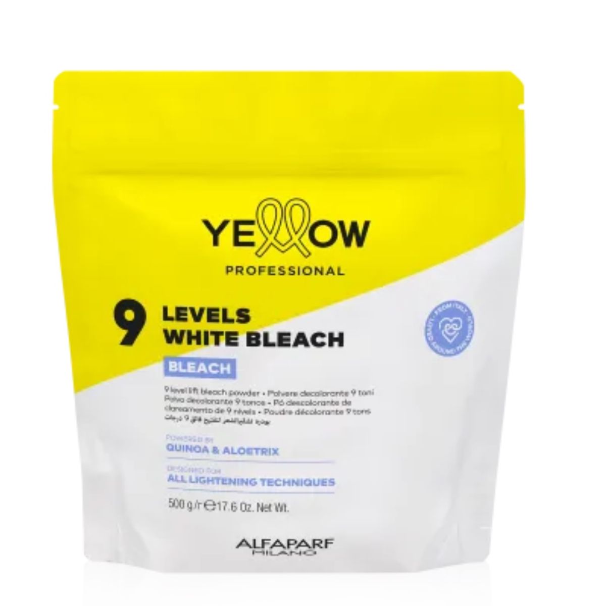 ALFAPARF MILANO - POLVO DECOLORANTE YELLOW ALFAPARF 9 TONOS 500 g.