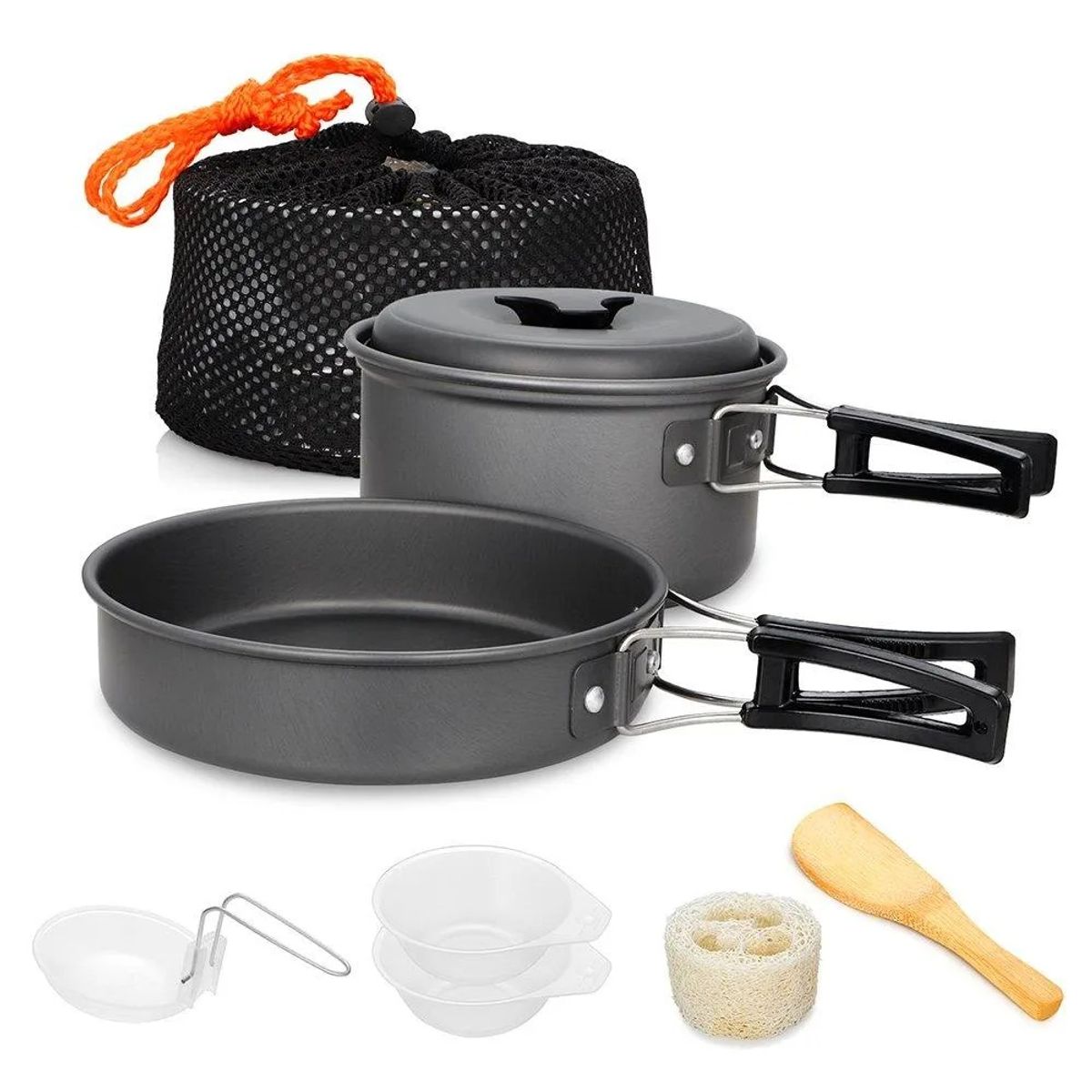 GENERICO - Set De Ollas Para Camping 7 Pcs