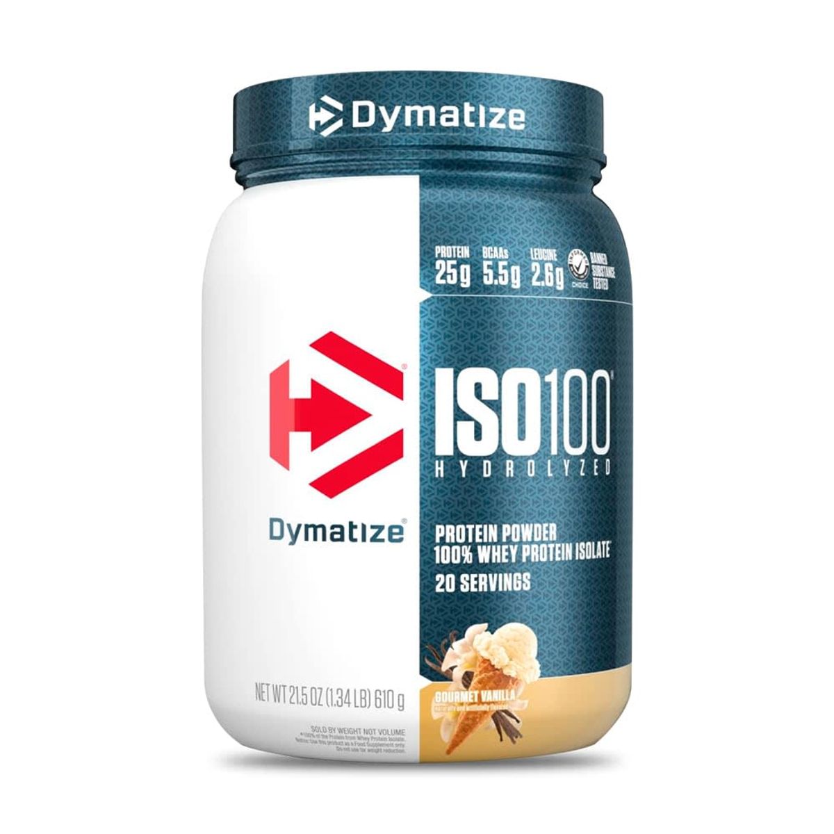 DYMATIZE - Proteina hidrolizada Iso 100 1.4 lb - Gourmet Vainilla