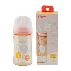 PIGEON - Mamadera Boca Ancha 240ml Flower Softouch PPSU