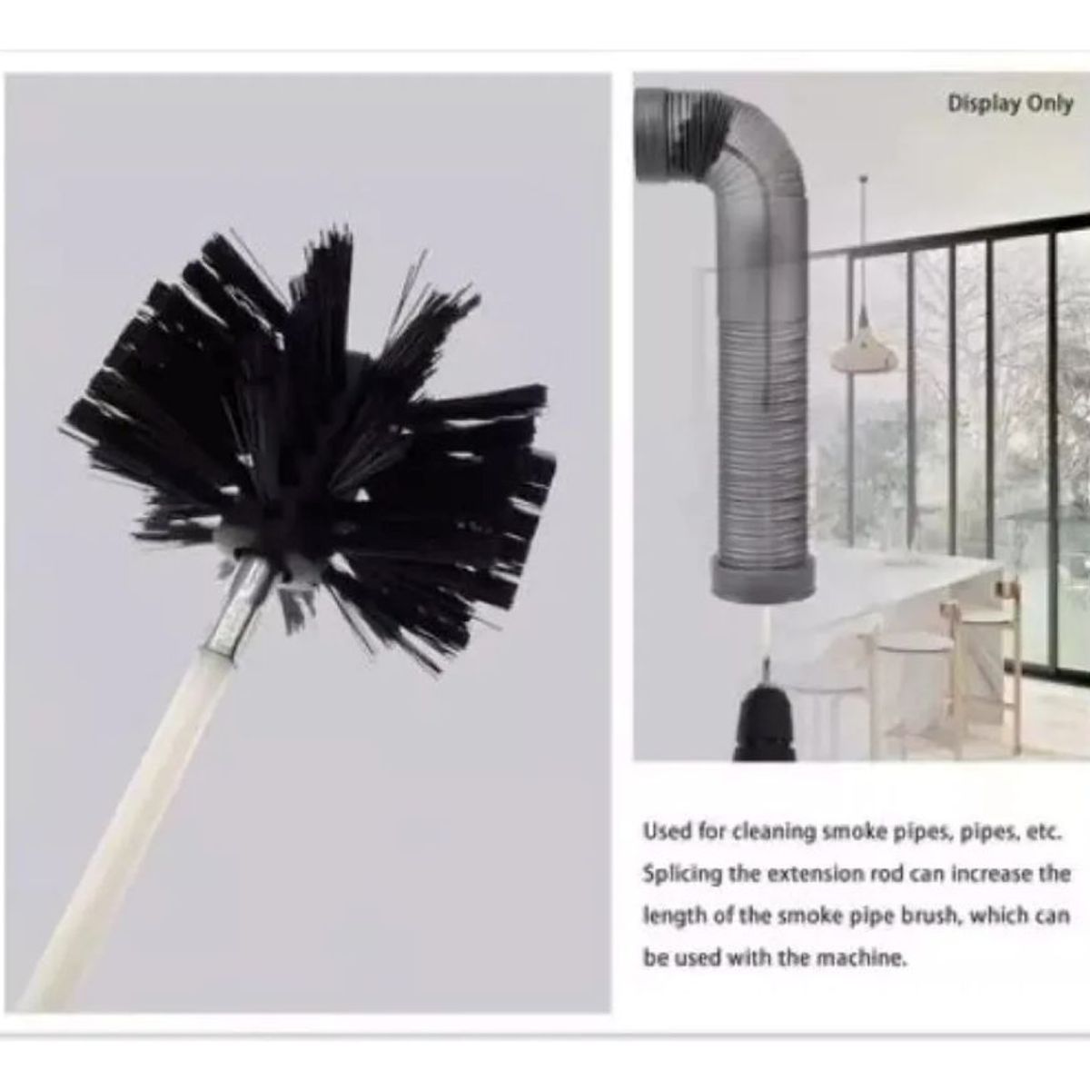 GENERICO - Kit Limpieza Chimenea Para Combustión Lenta 9 Mts