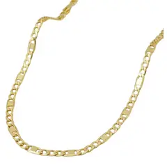 GENERICO - Cadena Tejido Escalera Cubana oro laminado 18k