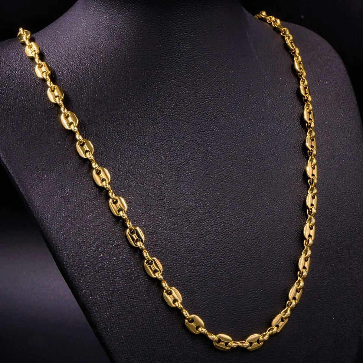 GENERICO - Cadena semi gruesa en Oro laminado 18k