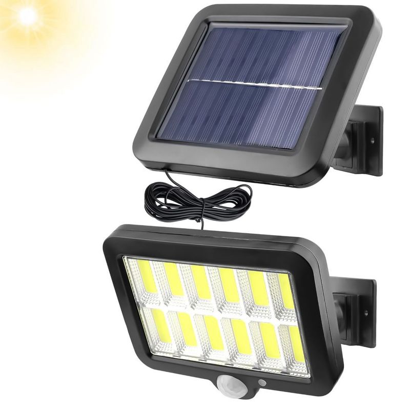 GENERICO - Foco Solar 120 Led con Sensor de Movimiento