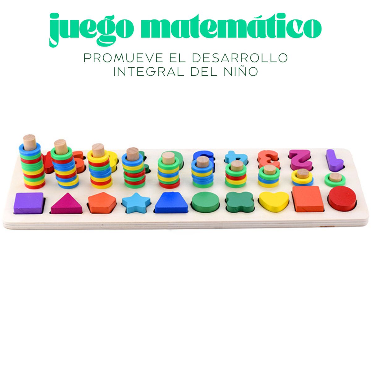 ABC - Juego Matemático de Madera Abaco Montessori