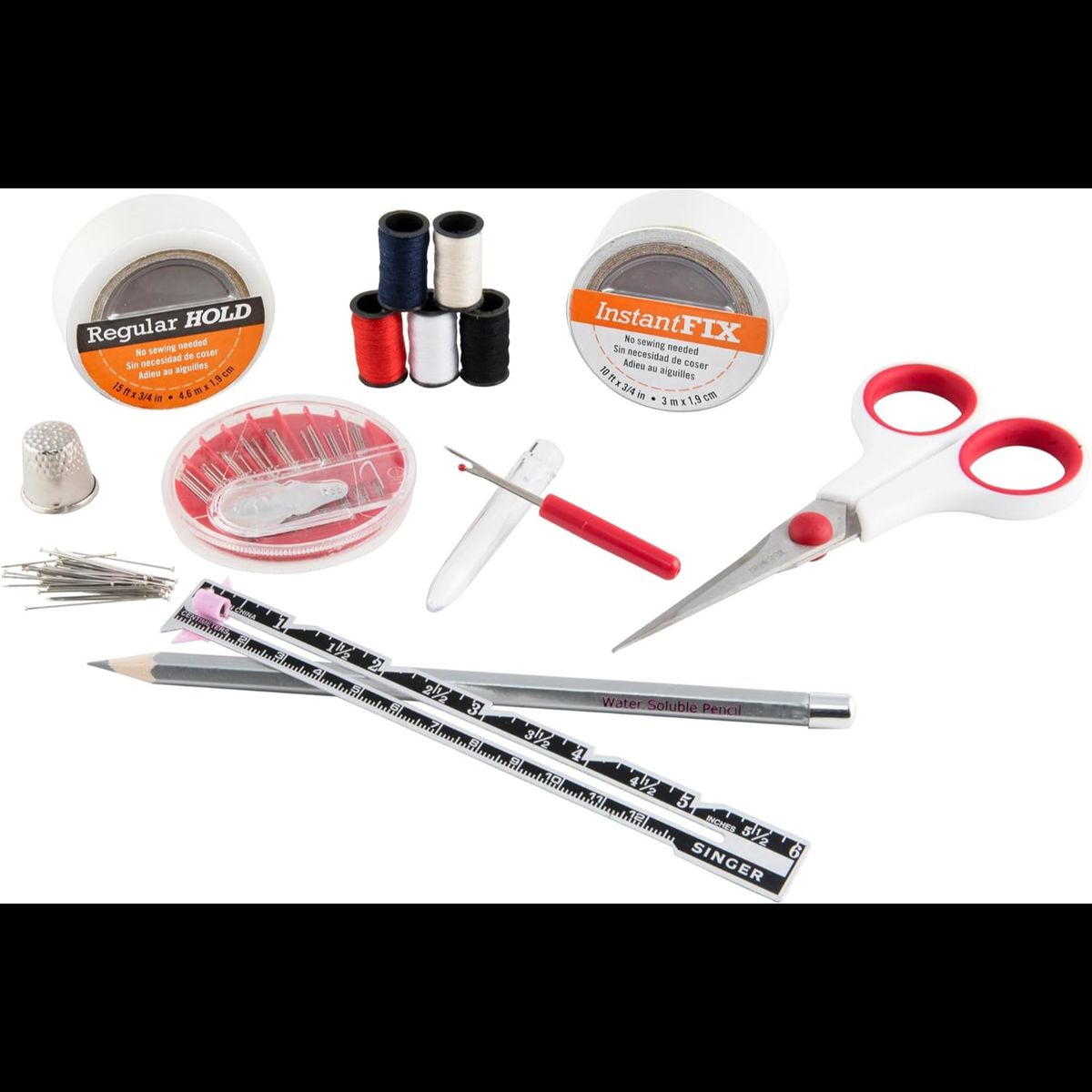 SINGER - Costurero kit costura y bastas Singer 92 piezas