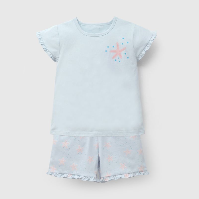 COLLOKY - Pijama Niña Celeste 58101 Colloky