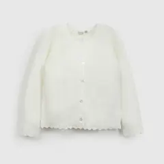 COLLOKY - Chaleco Bebé niña Blanco 57615