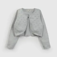 COLLOKY - Chaleco Gris de Niña Infantil talla 3/6 M a 24m/36 M