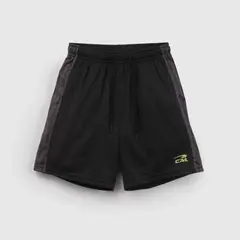 COLLOKY - Short Negro Deportivo de Niño talla 3 a 12 Años