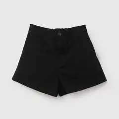 COLLOKY - Short Negro Gabardina de Niña talla 3 a 12 Años
