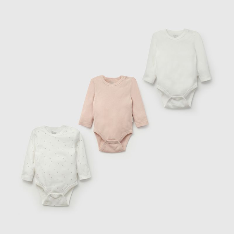 COLLOKY - Pack de Bodies Bebé niña Rosa 57770 Colloky