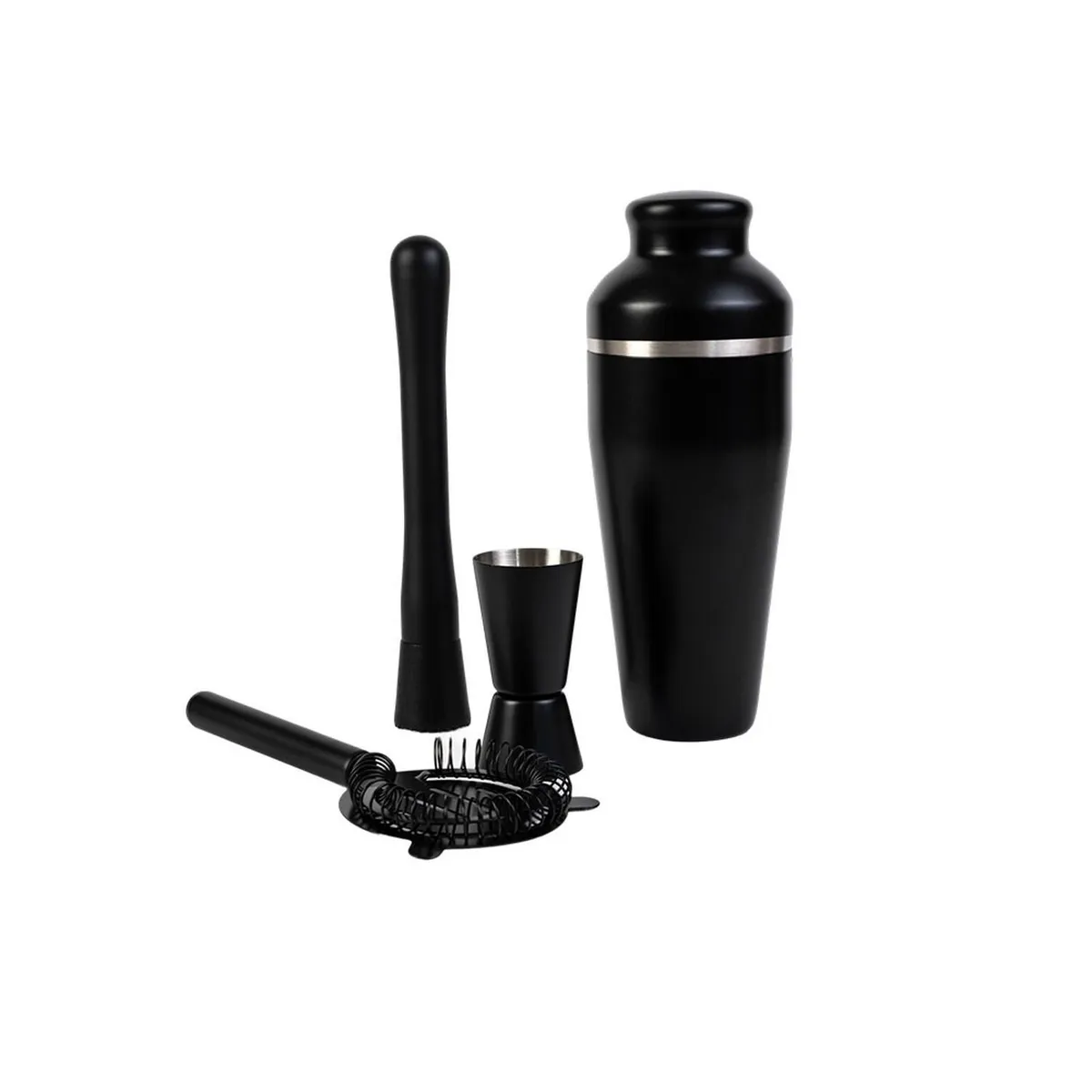 DAY - Set Coctelera Acero Inoxidable Black 4 Piezas Day