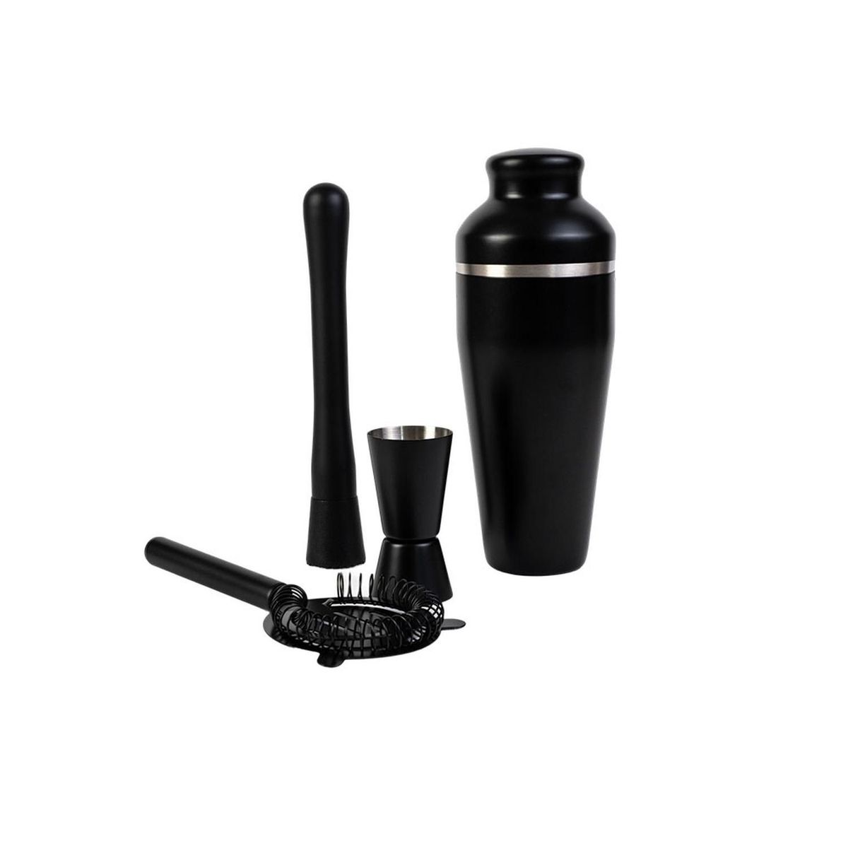 DAY - Set Coctelera Acero Inoxidable Black 4 Piezas Day