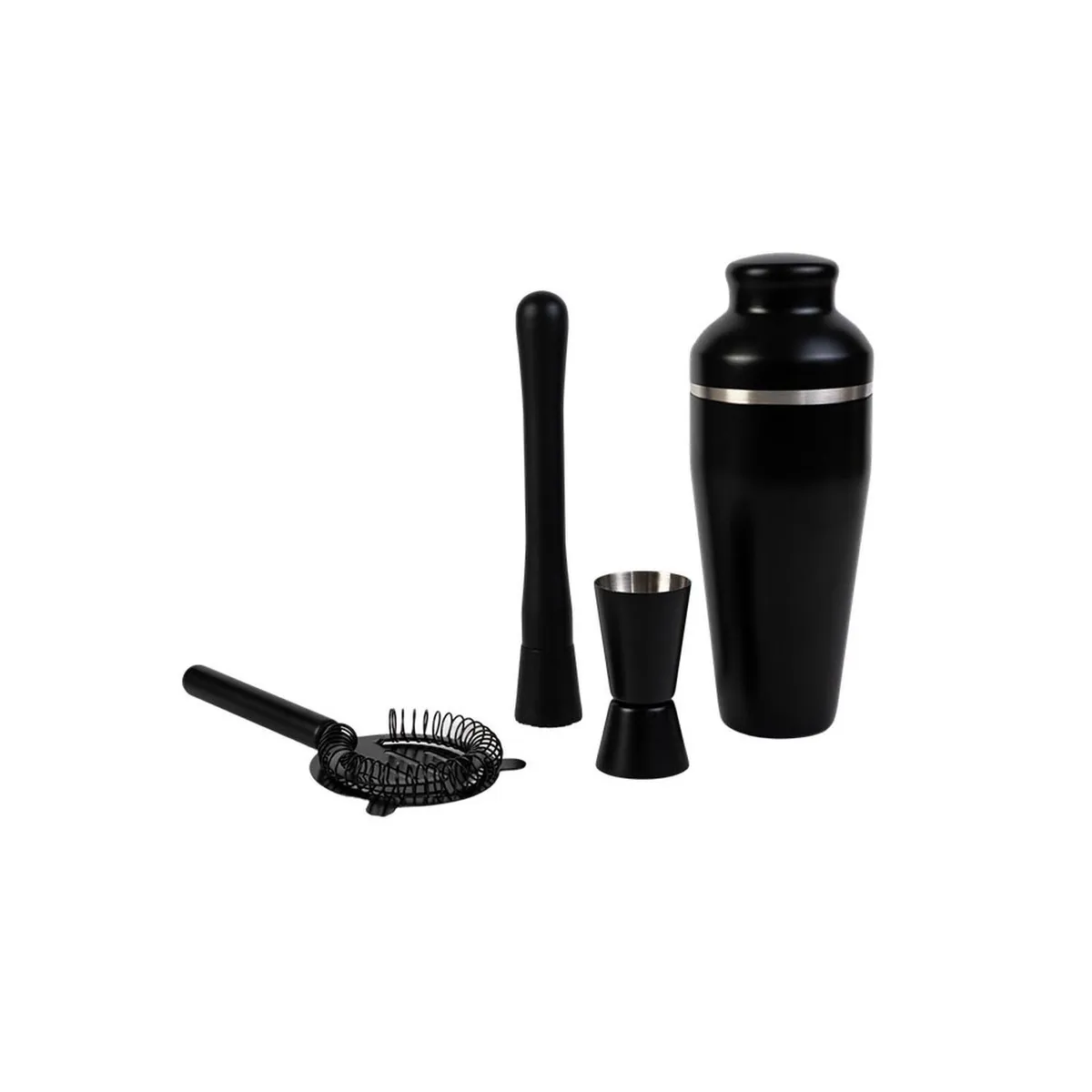 DAY - Set Coctelera Acero Inoxidable Black 4 Piezas Day