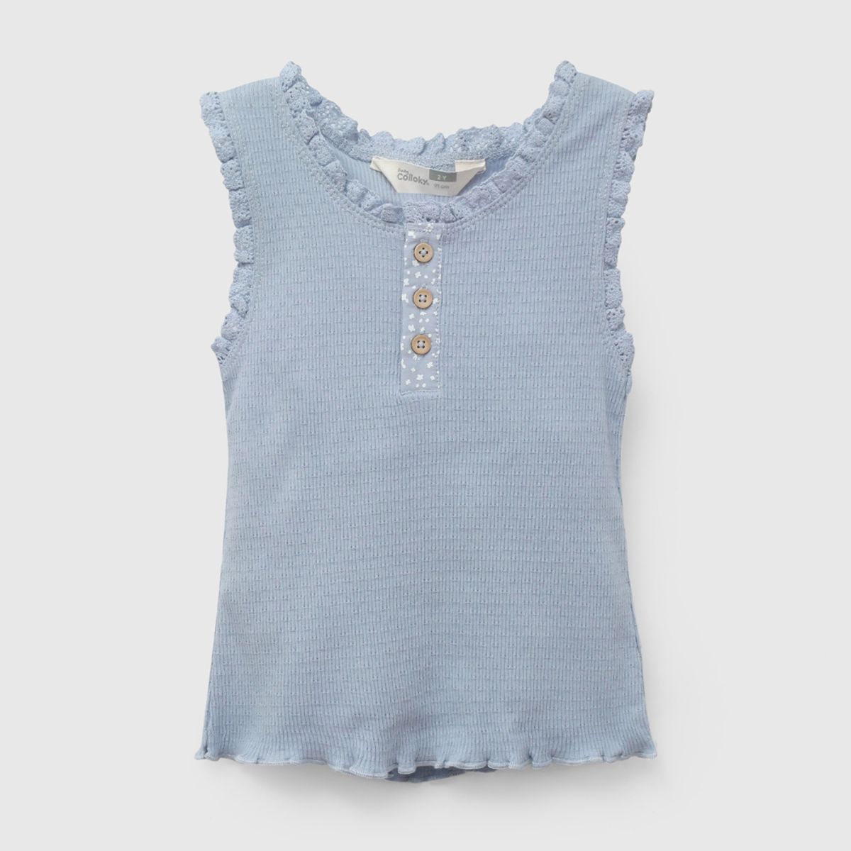 COLLOKY - Polera Niña Celeste 58222 Colloky