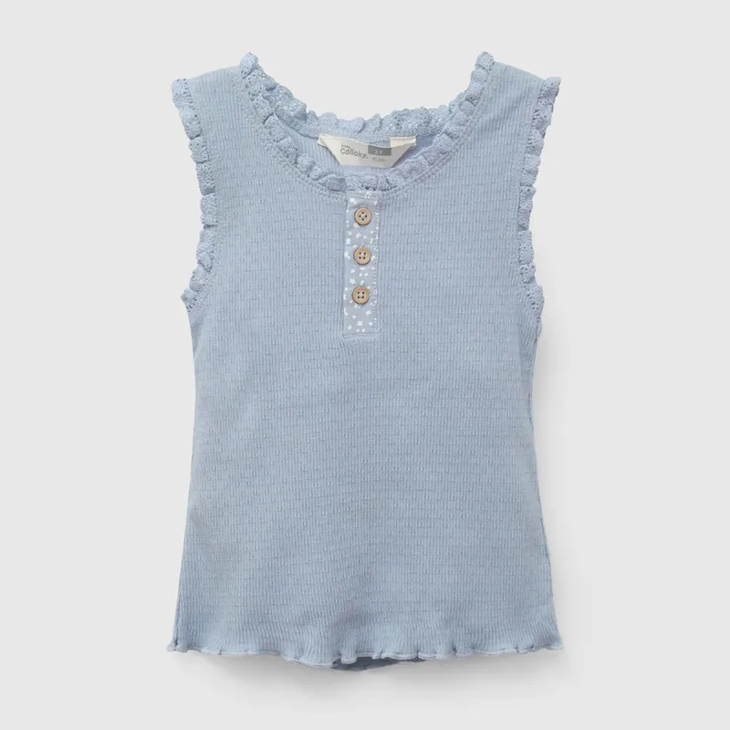 COLLOKY - Polera Bebé niña Celeste 58222 Colloky