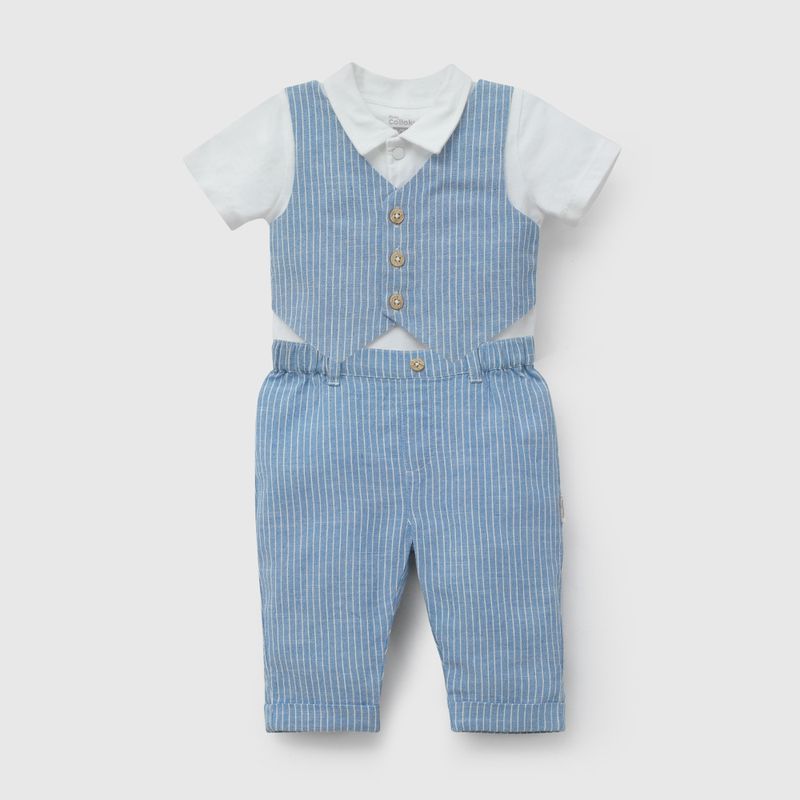 COLLOKY - Conjunto Bebé niño Celeste 58144 Colloky